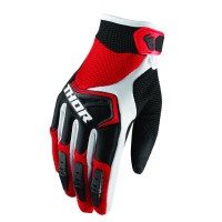 motokrosové rukavice THOR Spectrum Glove 2018 red/blc/wht