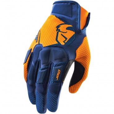 motokrosové rukavice THOR Flow Glove 2018 navy/orange