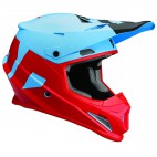 motokrosová přilba THOR Sector Helmet 2018 level powder blue/red
